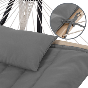အပြင်ပန်းအတွင်းပိုင်းအတွက် Polyester Pad ပါသော သစ်မာဖြန့်ခွဲဘား နှစ်ထပ်ကြိုးပုခက်များ လေးလံသောပုခက်များ