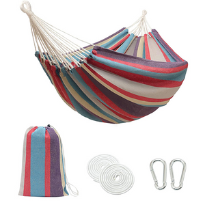 Идеально подходит для крыльца, патио, гамака на заднем дворе, садового хлопкового гамака с ремнями для подвешивания, прочный, до 440 фунтов, портативный, с дорожной сумкой, удобная ткань 