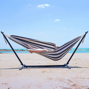 প্যাটিও ব্যাকইয়ার্ড বারান্দার জন্য ঝুলন্ত দড়ি সহ ব্রাজিলিয়ান ডাবল হ্যামক পোর্টেবল কটন হ্যামক 450LBS ওজন ক্ষমতা আউটডোর ইনডোরের জন্য উপযুক্ত 