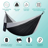 Hammock ya Camping Hammock Double Single Portable yenye Kamba 2 za Miti na Begi Lililoambatishwa la Kubeba kwa Nje, Ndani, Pwani, Kambi